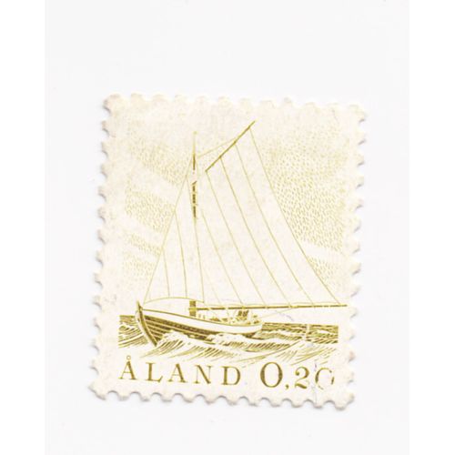 Timbre Åland (Région Autonome De Finlande) : Barque De Pêche, 0,20