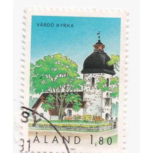 Timbre Åland (Région Autonome De Finlande) : Vårdö Kyrka (Église De Vårdö), 1,80