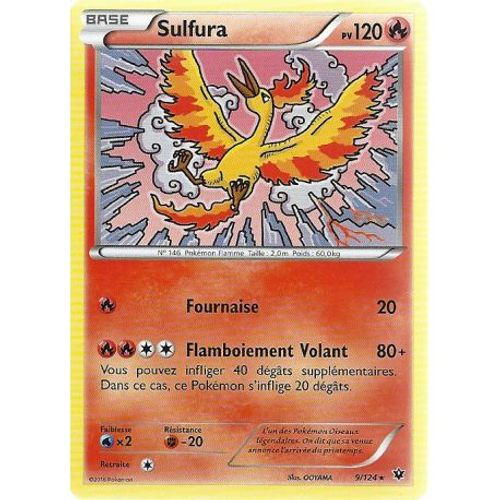 Carte Pokemon Xy10 - Impact Des Destins - Sulfura - Pv 120 - 9/124 - Rare - Vf