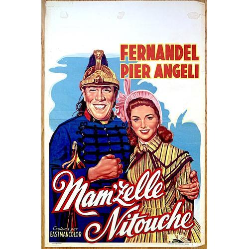 Affiche Ciné Orig Mam'zelle Nitouche Fernandel Louis De Funès 35x50 1953