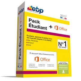 Ebp Pack Etudiant 2017 - Version Boîte - 1 Utilisateur - Academic - Win - Français - Avec Microsoft Office Professionnel Plus 2016)