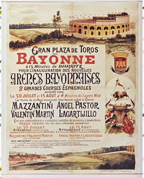 Affiche Bayonne Arene