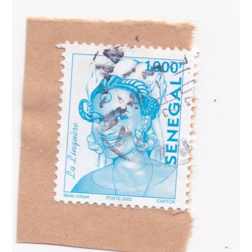 Timbre République Du Sénégal : La Linquère, 1000 F