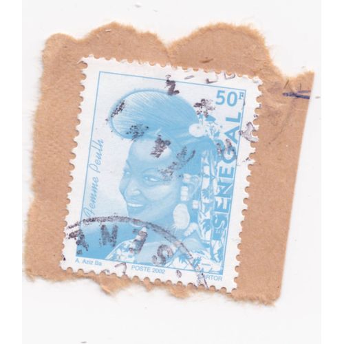 Timbre République Du Sénégal : Femme Peulh, 50 F