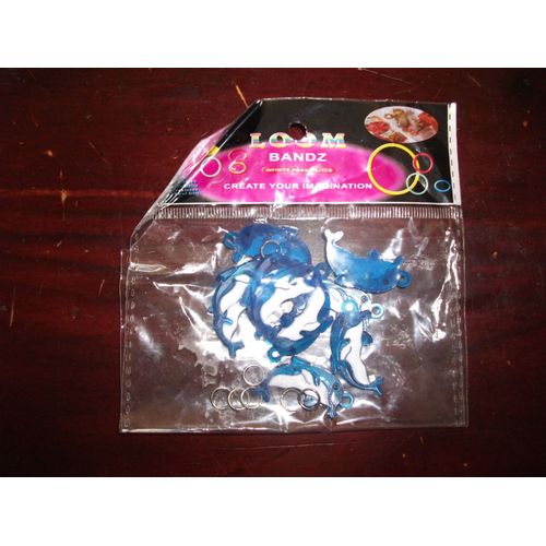 Lot De Breloques Dauphin En Plastique Molle Pour Bracelet Loom Bands