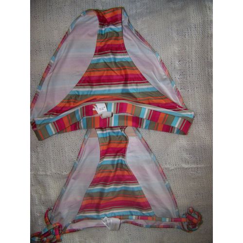 Maillot De Bain Etam Bikini Polyamide 38 Imprimé