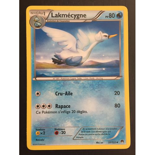 Carte Pokémon Lakmécygne 37/122 Xy - Rupture Turbo