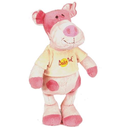 Doudou Peluche Pantin Pig Schwein Rose Crème Pull Blanc 26 Cm +/- 