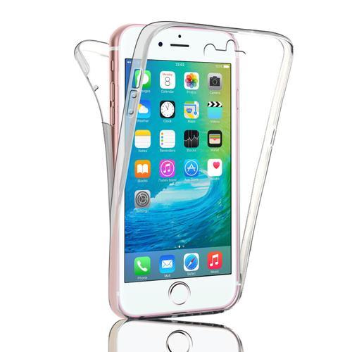 Coque Etui Iphone 7  Full Avant+Arrière 360° Protection  Tpu Etui (Transparent)