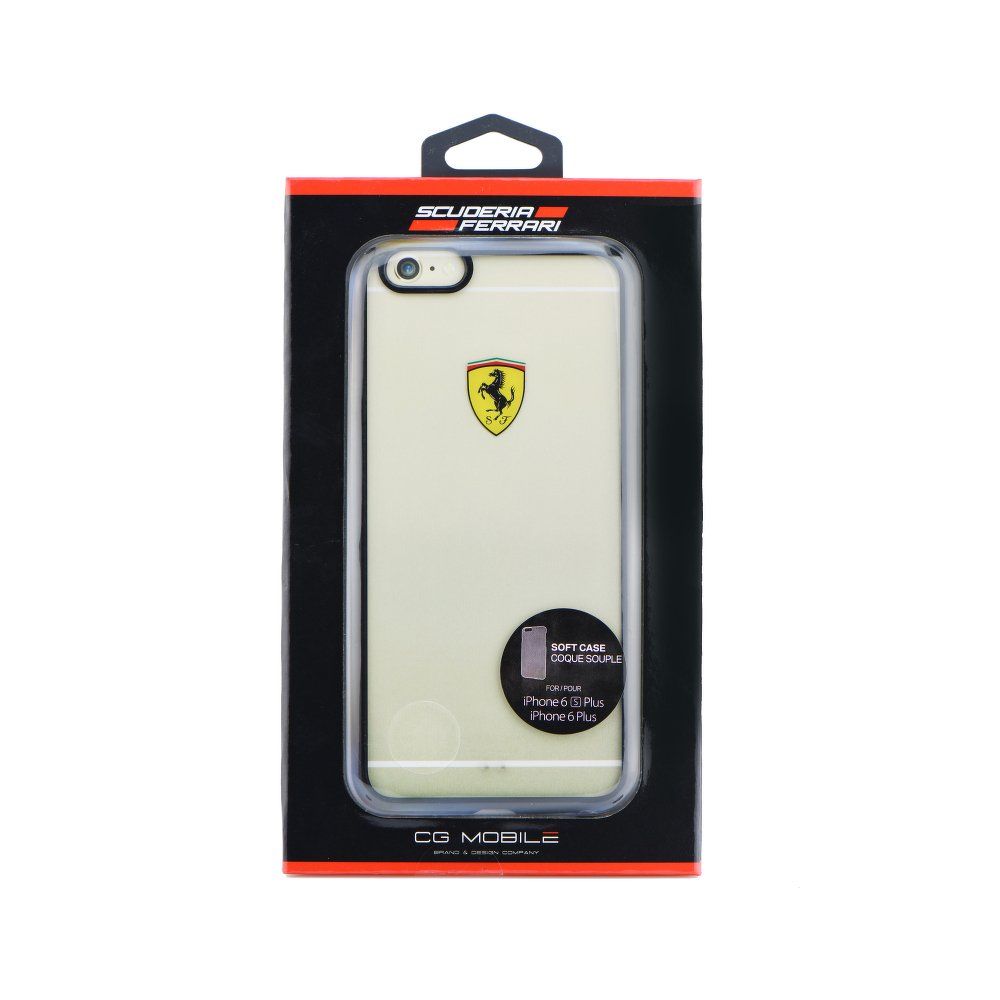 Coque Iphone 6 Plus / 6s Plus Ferrari Contour Noir