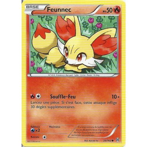Carte Pokemon - Feunnec - Pv 50 - 25/162 - Commune - Vf