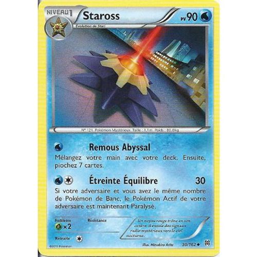 Carte Pokemon - Staross - Pv 90 - 30/162 - Peu Commune - Vf