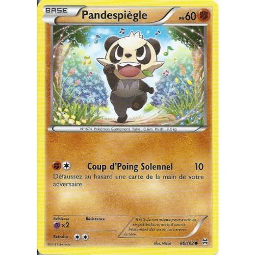 Carte Pokemon - Pandespiègle - Pv 60 - 86/162 - Commune - Vf