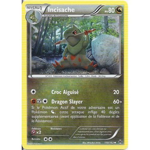 Carte Pokemon - Incisache - Pv 80 - 110/162 - Peu Commune - Vf
