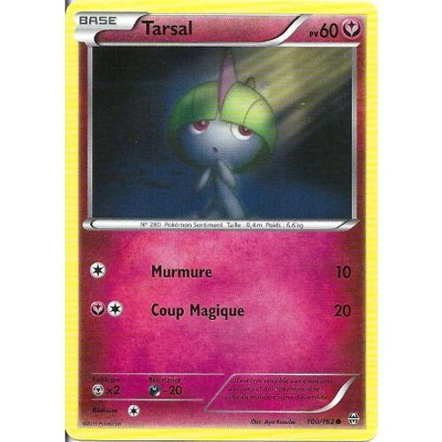 Carte Pokemon - Tarsal - Pv 60 - 100/162 - Commune - Vf