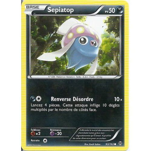 Carte Pokemon - Sepiatop - Pv 50 - 93/162 - Commune - Vf