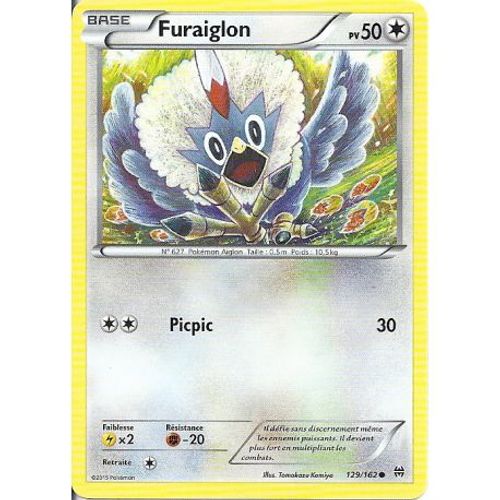 Carte Pokemon - Furaiglon - Pv 50 - 129/162 - Commune - Vf