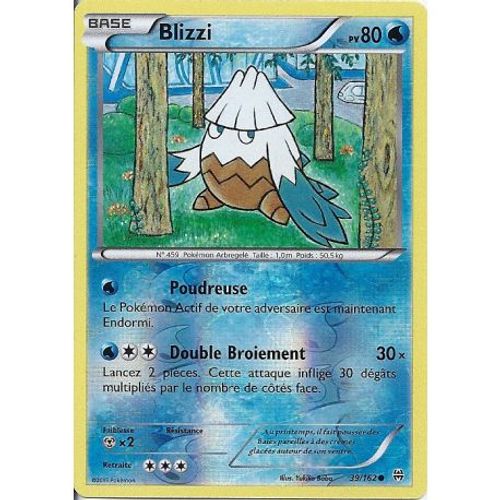 Carte Pokemon - Blizzi - Pv 80 - 39/162 - Holo Reverse - Vf