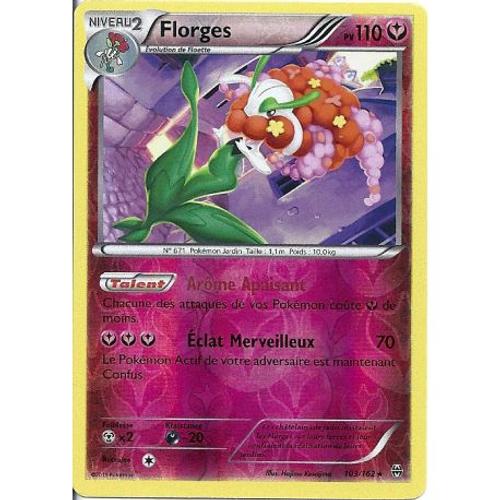 Carte Pokemon - Florges - Pv 110 - 103/162 - Holo Reverse - Vf