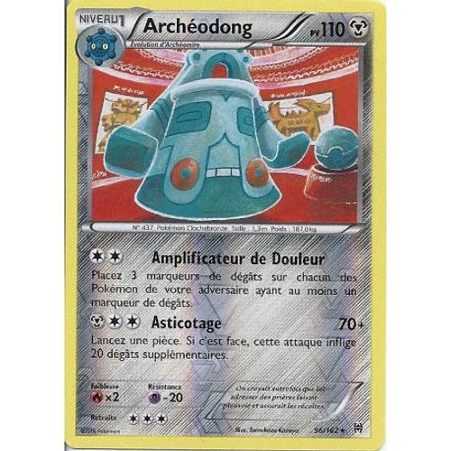 Carte Pokemon - Archéodong - Pv 110 - 96/162 - Holo Reverse - Vf