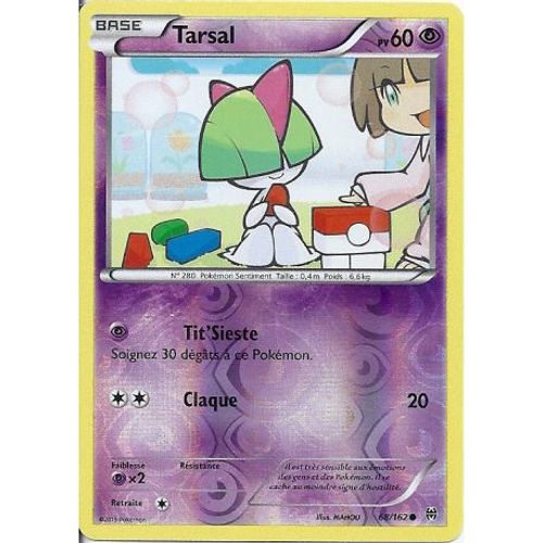Carte Pokemon - Tarsal - Pv 60 - 68/162 - Holo Reverse - Vf