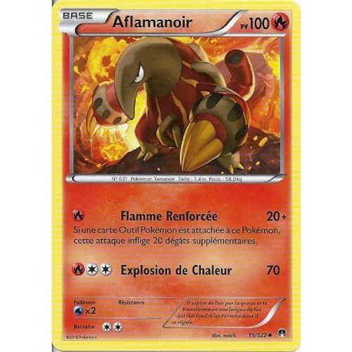 Carte Pokemon - Aflamanoir - Pv 100 - 15/122 - Peu Commune - Vf