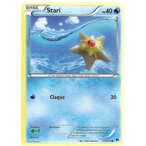 Carte Pokemon - Stari - Pv 40 - 25/122 - Commune - Vf