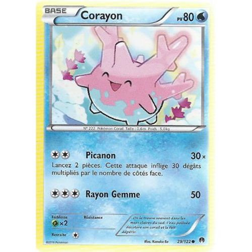 Carte Pokemon - Corayon - Pv 80 - 29/122 - Commune - Vf