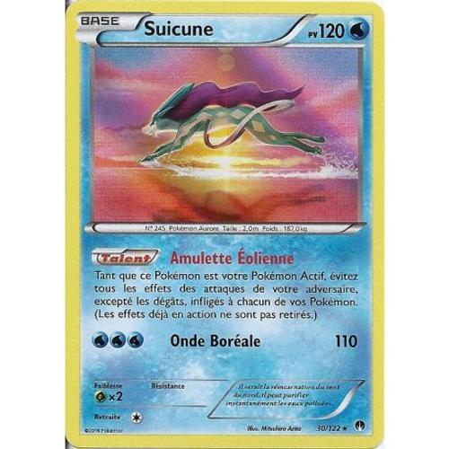 Carte Pokemon - Suicune - Pv 120 - 30/122 - Holo Rare - Vf