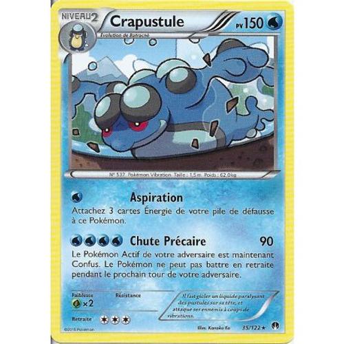 Carte Pokemon - Crapustule - Pv 150 - 35/122 - Rare - Vf
