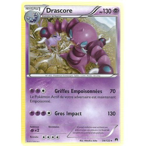 Carte Pokemon - Drascore - Pv 730 - 54/122 - Rare - Vf