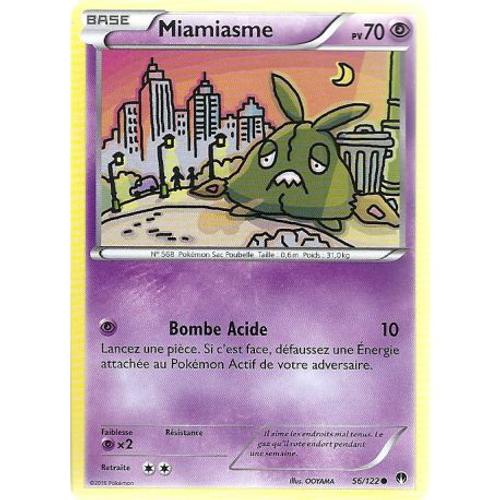 Carte Pokemon - Miamiasme - Pv 70 - 56/122 - Commune - Vf