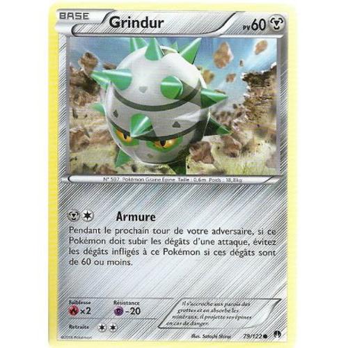 Carte Pokemon - Grindur - Pv 60 - 79/122 - Commune - Vf