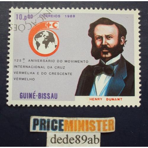 Guiné-Bissau..  10.P.Correios 1988 . Henry Dunant . Oblitéré Used Stamp .