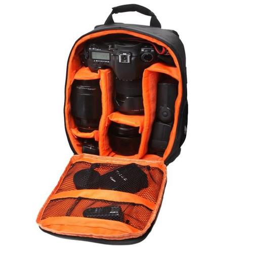 1PC Camera Bag Backpack Case DSLR Etanche pour Canon pour Nikon pour Sony Orange