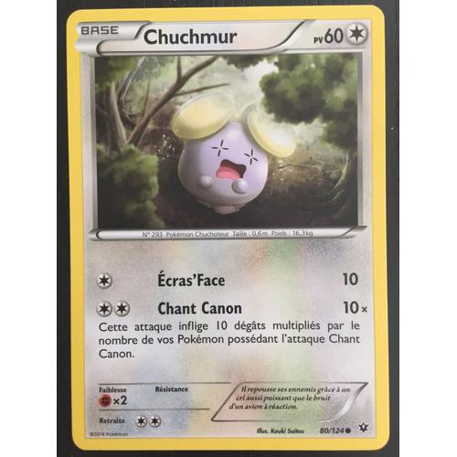 Carte Pokémon Chuchmur 80/124 Xy - Impact Des Destins