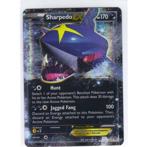 Carte Pokémon Sharpedo Ex - 91/150 - 170 Pv - Anglaise