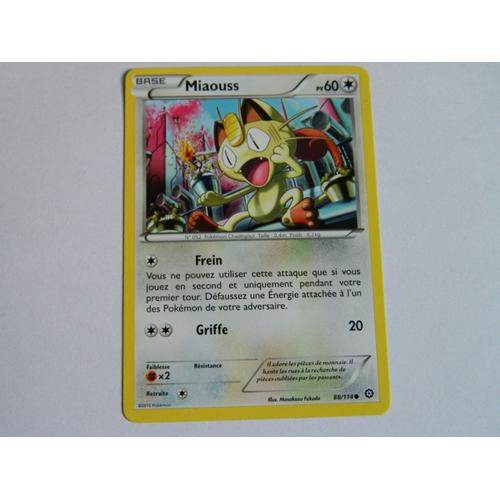 Carte Pokémon Miaouss 88/114