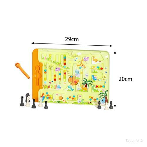 Jeu D'échecs Labyrinthe De Nombres Magnétiques, Activités Préscolaires, Échecs Forestiers