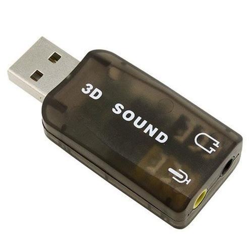 Adaptateur USB 2.0 Carte son externe 5.1 canaux de soutien 3D Sound - Prix pas cher - Cdiscount