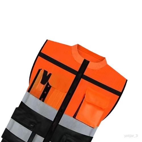 Gilet de sécurité réfléchissant, vêtements de travail pour adultes, pour XXL Orange XXL