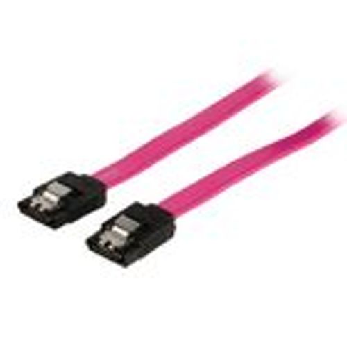 Valueline - Câble SATA - Serial ATA 150/300 - SATA (F) pour SATA (F) - 50 cm - verrouillé - rouge