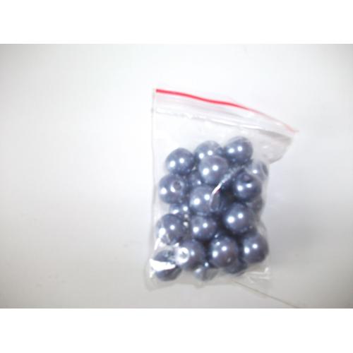 Sachet De Perles Ronde Gris -Bleu