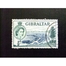 Gibraltar 1953 Le Port De Commerce Yvert Nº 130 º Fu