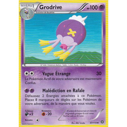 Carte Pokemon - Grodrive - 47/114 - Offensive Vapeur -