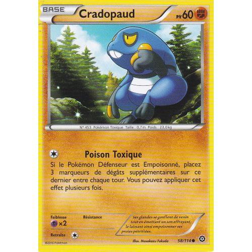 Carte Pokemon - Cradopaud - 58/114 - Offensive Vapeur - 