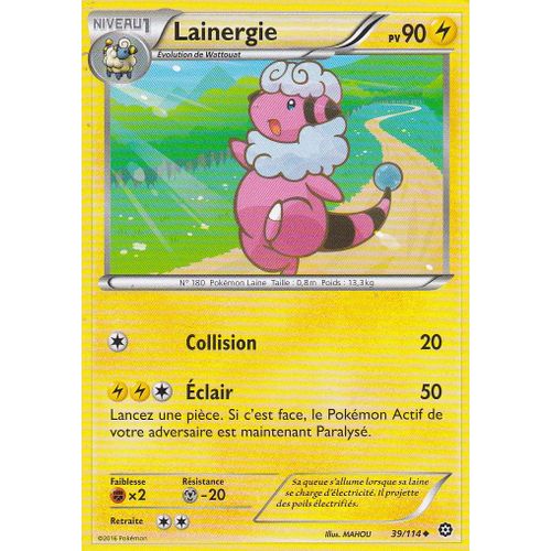 Carte Pokemon - Lainergie - 39/114 - Offensive Vapeur - 