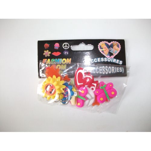 Lot De 12 Breloque En Plastique Loom Bands
