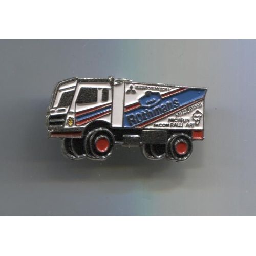 Pins Voiture Automobile Camion Rallye Mitsubishi Rothmans Michelin Paris Dakar / Signé Eden Arts
