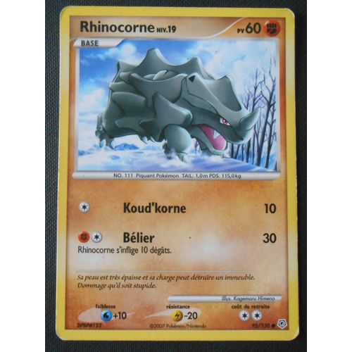 Pokémon - Rhinocorne - Diamant & Perle 95/130